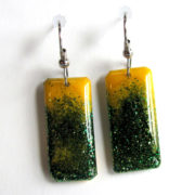 Green and Yellow Long Earrings Packer_0106