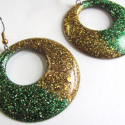 Green and gold molded earrings_2078 (800×600)
