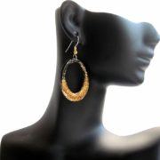 Holiday Earrings Gold and Black (800×792)