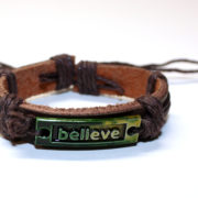 Leather Believe Bracelet 1