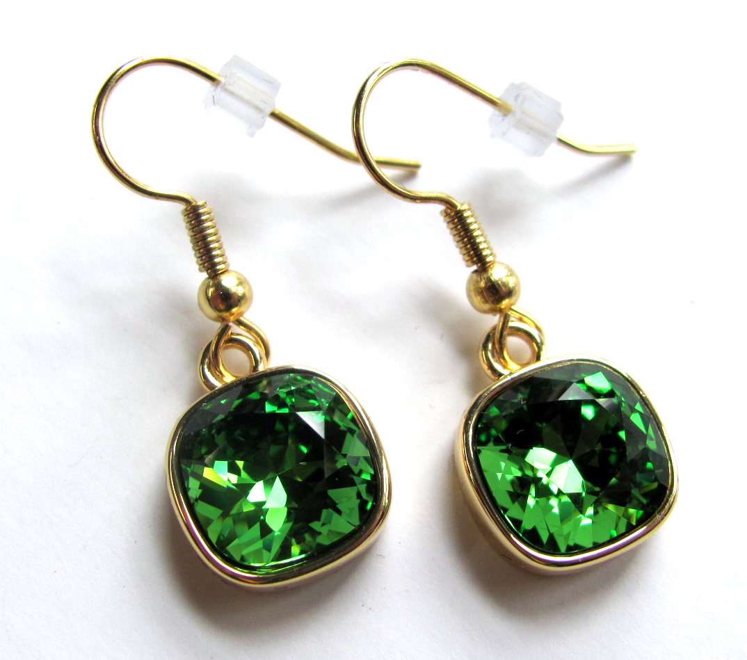 Buy Emerald Earrings, Emerald Green Stud Earrings, Emerald Octagon Crystal  Earrings, Emerald Crystal Earrings, Green Earrings, Gift for Her Online in  India - Etsy