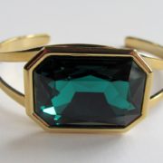 Swarovski Emerald Cuff Bracelet_1086
