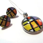 mosaics button necklace and earrings gift set_1861 (800×600) (2)
