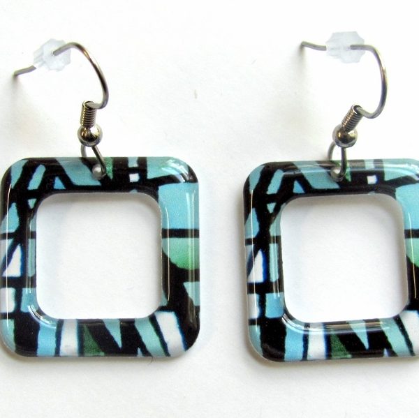 Mosaics Seaglass hollow square earrings_9644 (800×599)