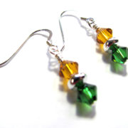 Green and Gold Packers Earrings_2610