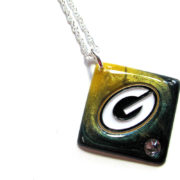 Green and Gold Packers Necklace_2618
