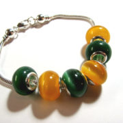 Green and gold Tigers eye bracelet_3009
