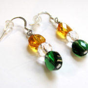 Packers earrings green and gold_2664