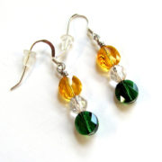 Packers earrings green and gold_2666