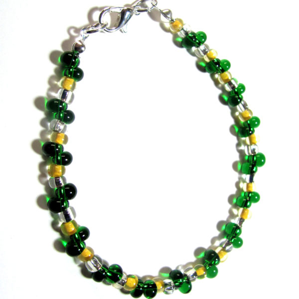green and gold beaded bracelet_2930 – Copy