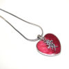 Heart Necklace Pink Love