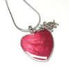 Heart Necklace Pink Love 4